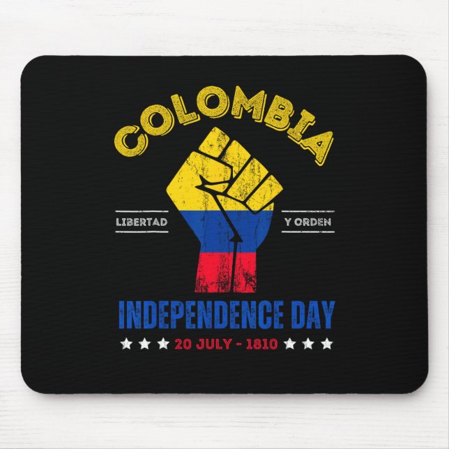 Mousepad Dia da Independência 1810 República da Colômbia 20 (Frente)