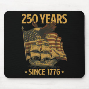 Mousepad Dia da Independência do 250º Aniversário Águia Car
