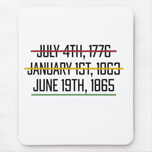 Mousepad Dia da Independência História Negra (Frente)