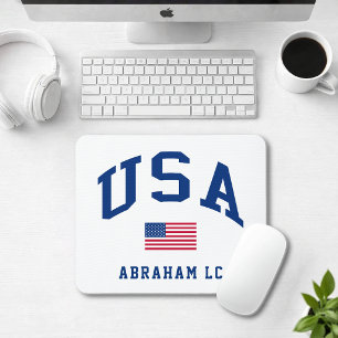 Mousepad Dia da Independência Patriótico Bandeira Americana