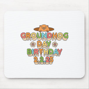 Mousepad Dia da Marmota Aniversário Menino Menina Homens Mu