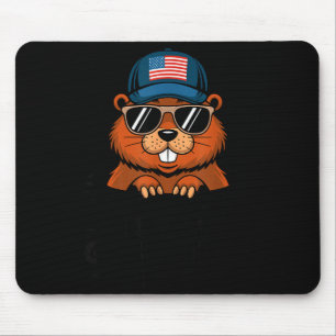 Mousepad Dia da Marmota Divertido e Feliz 