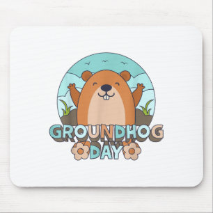 Mousepad Dia da Marmota Homens Mulheres Retro Vintage 60s 7