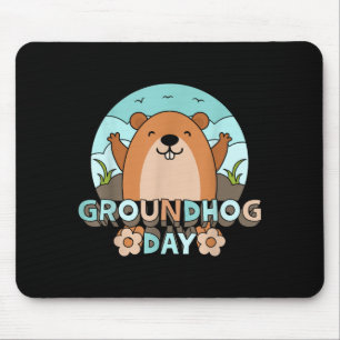 Mousepad Dia da Marmota Homens Mulheres Retro Vintage 60s 7