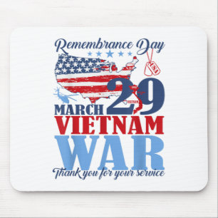 Mousepad Dia da Memória 29 de março Veterano da Guerra do V