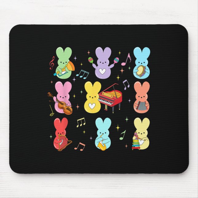 Mousepad Dia da Páscoa de Professores de Música (Frente)