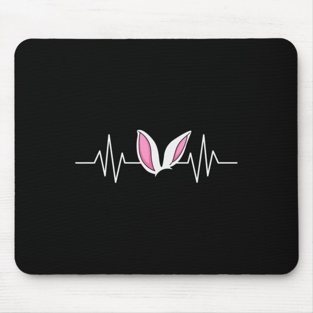 Mousepad Dia da Páscoa do Coelho da Boca-Colmeia da Páscoa  (Frente)