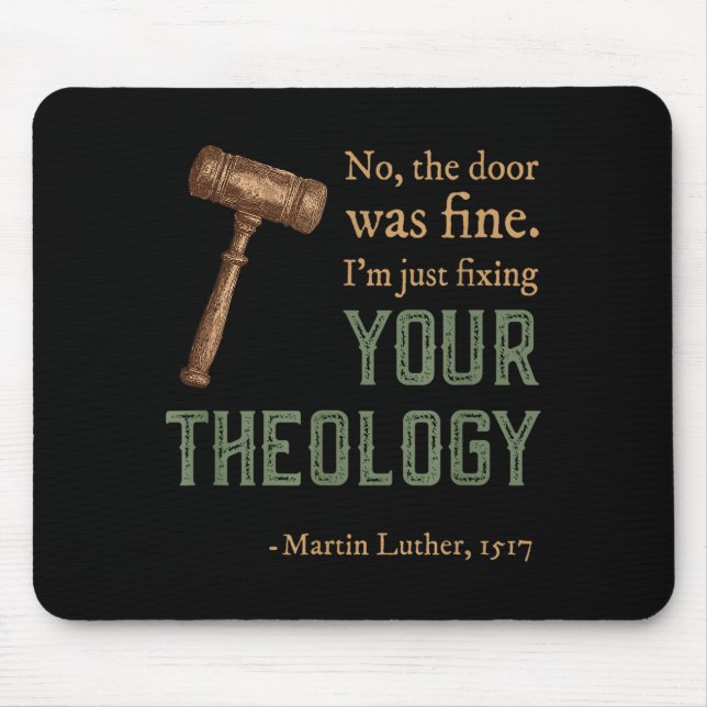 Mousepad Dia da Reforma Cristã Reformada de Martin Luther (Frente)