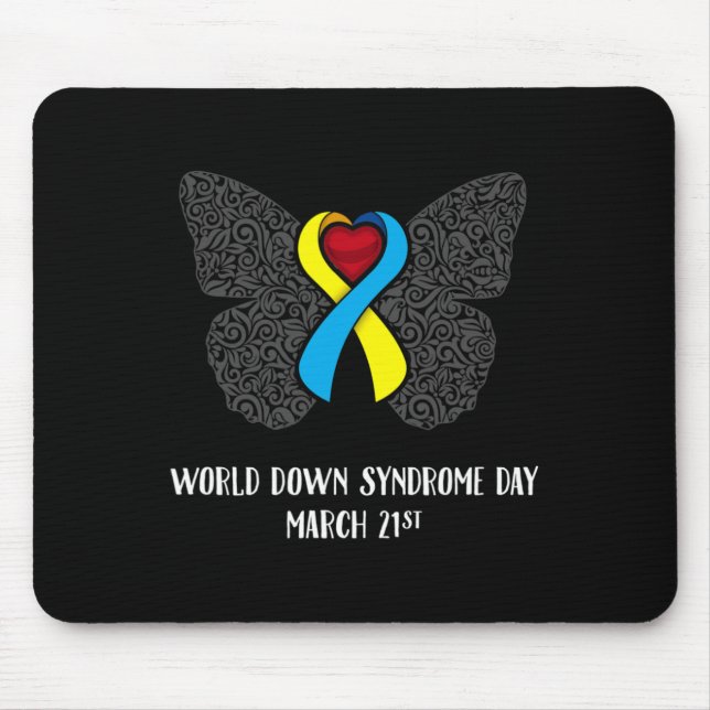 Mousepad Dia da Síndrome de Down 21 de março rua (Frente)