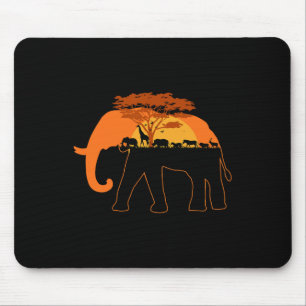 Mousepad Dia da Terra dos Animais da África Elefante