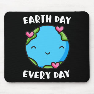 Mousepad Dia da Terra Todos Os Dias O Coração Ama Globo Sal