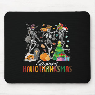 Mousepad Dia das Bruxas Ação de Graças Natal Hallothanksmas