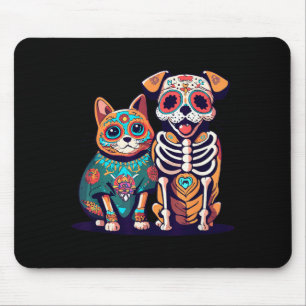Mousepad Dia das Bruxas Dia De Los Muertos Crânio de Açúcar