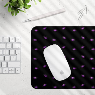Mousepad Dia das Bruxas, Olhos Roxos, Doce ou Travessura, B