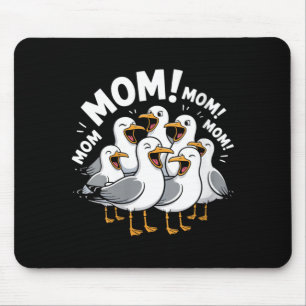 Mousepad Dia das Mães Animal Mãe Mãe Gaivota Engraçado Femi