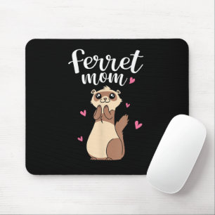 Mousepad Dia das Mães Doninha Furão Mulher Bonita Mamãe