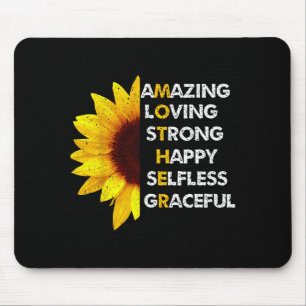 Mousepad Dia das mães mamãe incrível amorosa forte mamãe