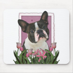 Mousepad Dia das mães - tulipas cor-de-rosa - Boston