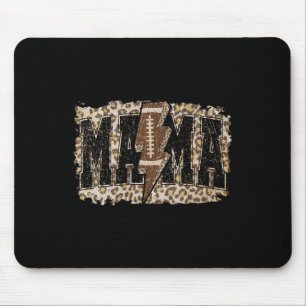 Mousepad Dia de Ação de Futebol da Mãe Leopardo Dia de Graç