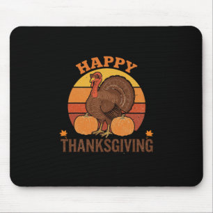 Mousepad Dia de Ação de Graças 2025 Família Combinando Piad