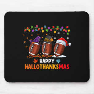 Mousepad Dia de Ação de Graças de Halloween Hallothanksmas