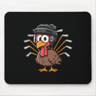 Mousepad Dia de Ação de Graças de Hóquei no Gelo Turco Espo