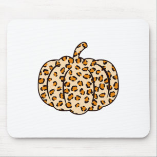 Mousepad Dia de Ação de Graças de Leopard Pumpkin
