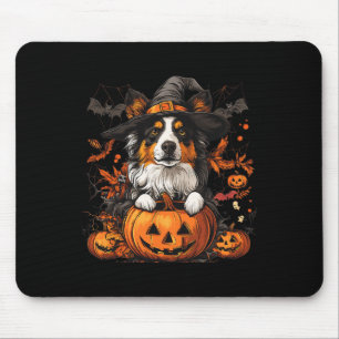 Mousepad Dia de Ação de Graças do Pastor Australiano Pumpki