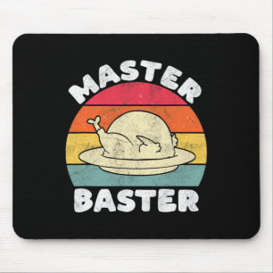 Mousepad Dia de Ação de Graças, Mestre Byster Engraçado Tur
