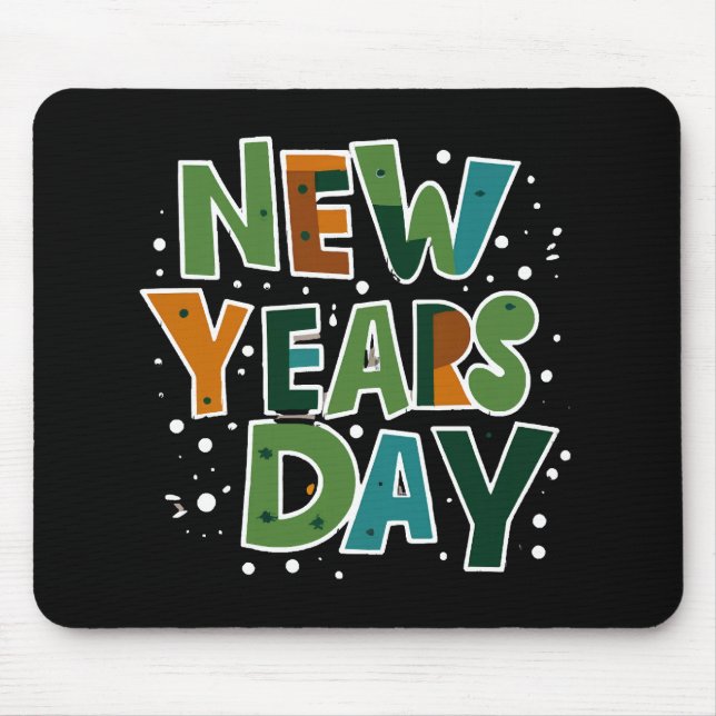 Mousepad Dia de Ano Novo (Frente)