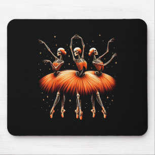 Mousepad Dia de as Bruxas engraçado de dança do esqueleto B
