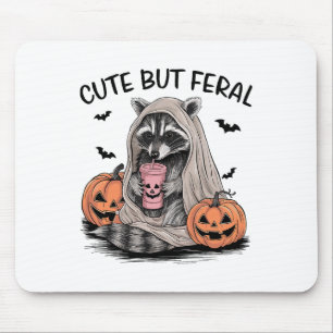 Mousepad Dia de as Bruxas engraçado Raccoon Com Batatas De