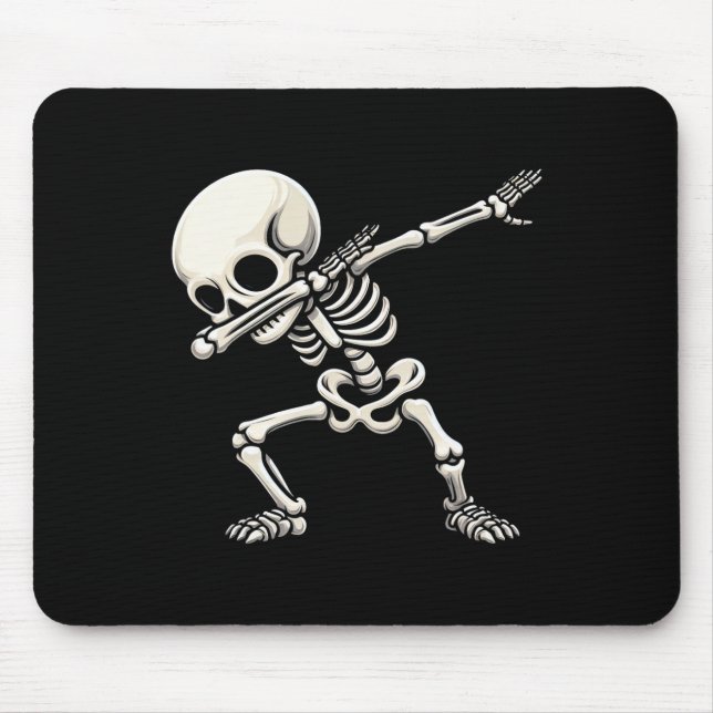 Mousepad Dia de as Bruxas engraçado Skeleton Boys Kids Men (Frente)