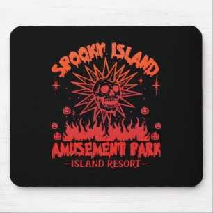 Mousepad Dia de as Bruxas engraçado Spooky Island Est 2002