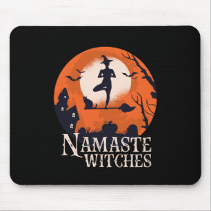 Mousepad Dia de as Bruxas engraçado Yoga Lover Namaste Wit