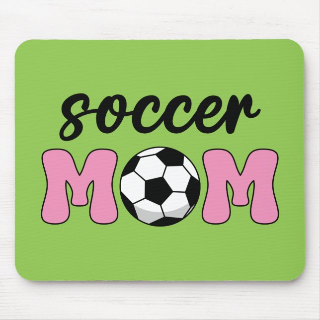 Mousepad Dia de as mães da mãe do futebol (Frente)