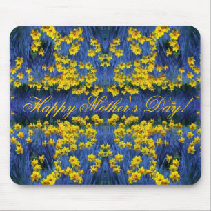Mousepad Dia de as mães Daffodil Primavera Fantasy