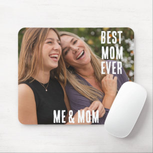 Mousepad Dia de as mães de fotos personalizado da melhor mã