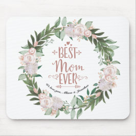 Mousepad Dia de as mães Floral Rosa De Dobra Melhor Mãe