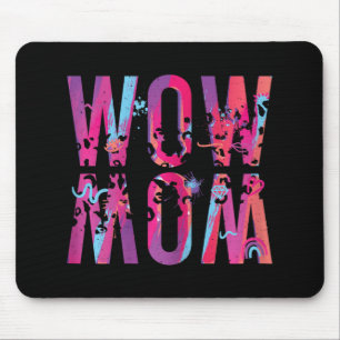 Mousepad Dia de as mães Mãe É Uau Pincel De Arte De Cabeça 