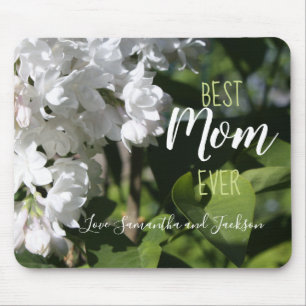 Mousepad Dia de as mães White Lilacs Melhor Placa De Mouse 