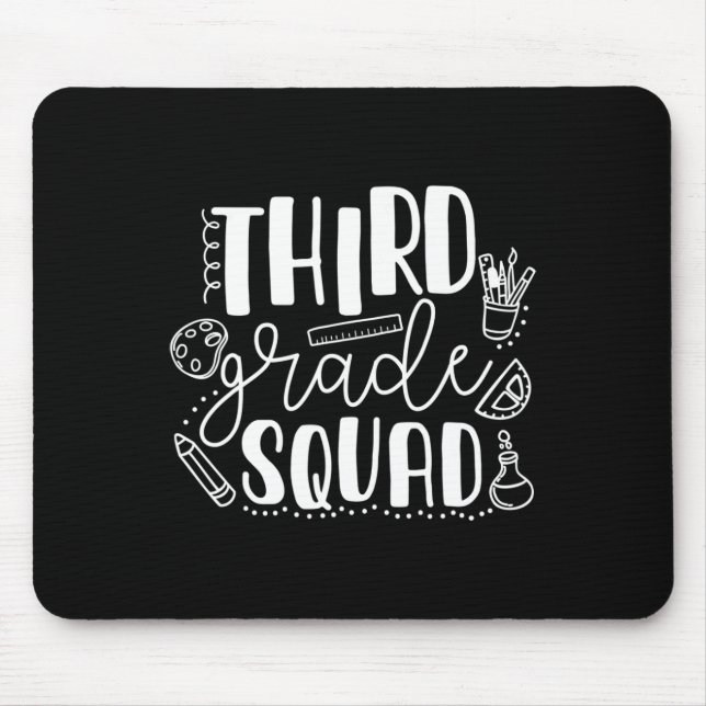 Mousepad Dia De Aula Terceira Série Equipe Professora  (Frente)