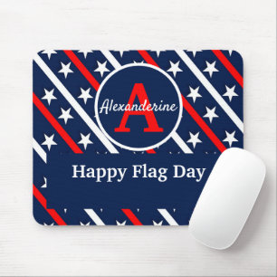 Mousepad Dia de Bandeira Feliz Patriótico Vermelho Branco e