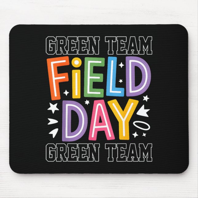 Mousepad Dia de Campo Equipe Verde Cor Vamos Começar os Jog (Frente)
