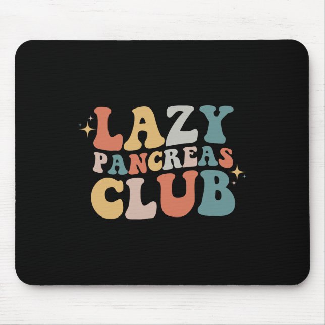 Mousepad Dia de Consciência da Diabetes Retroativa do Clube (Frente)