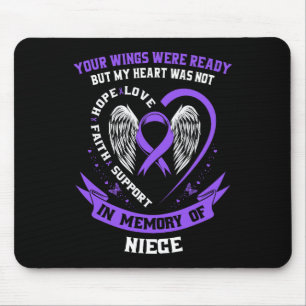 Mousepad Dia de Conscientização sobre Perda de Sobrinha por