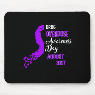 Mousepad Dia de Conscientização sobre Sobredose de Drogas 3