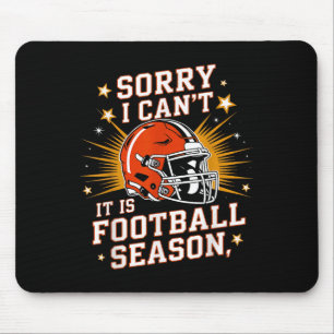 Mousepad Dia de Jogo Divertido Retro Desculpe Não Posso É F