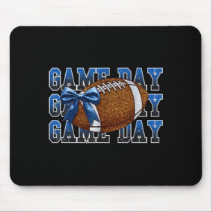 Mousepad dia de jogo futebol temporada futebol azul mamãe g