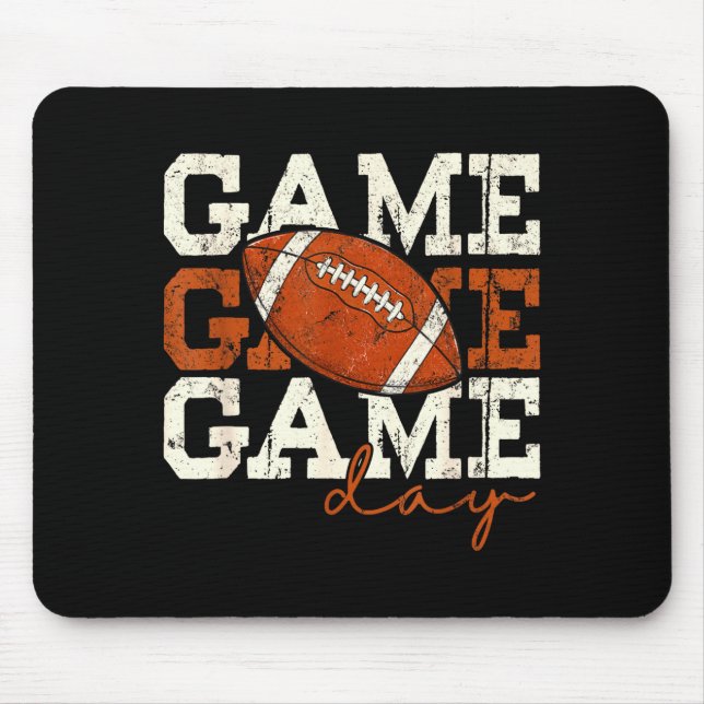 Mousepad dia de jogo touchdown futebol americano para homen (Frente)